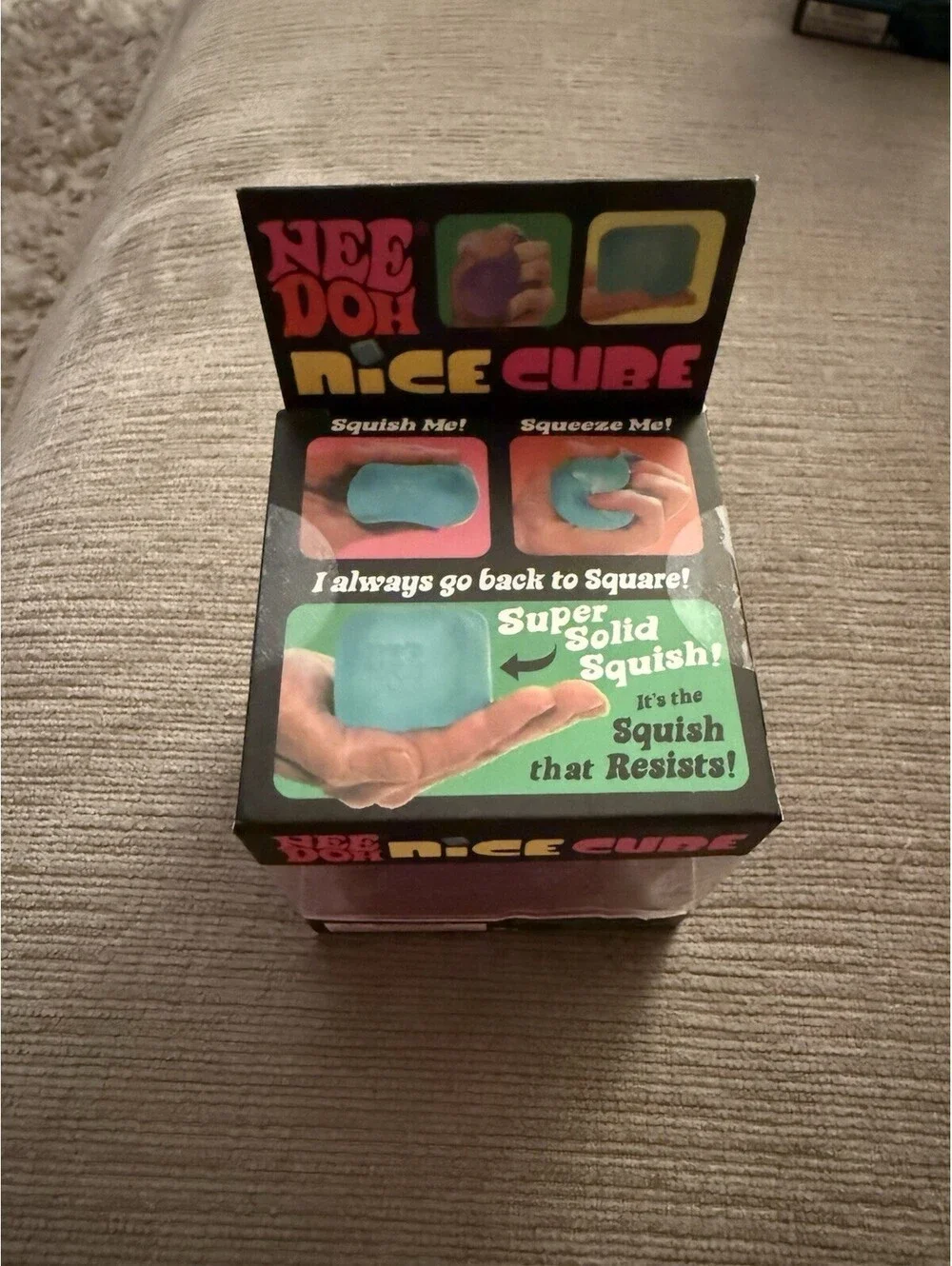 NeeDoh Authentic Nice Cube - Super Solid Squish - Pink - Brand New Sealed